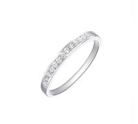 Wycian Graduation Rings Ring 14K White Gold Silver with 0.14CT Diamond Size L 1/2 Solid Not Plated Fashion for Wife Thanksgiving Jewelry