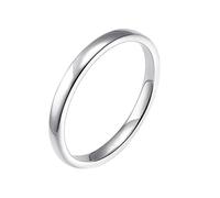 Wycian Halo Engagement Rings 14K White Gold Ring Simple Au585 Size P 1/2 Round 4X4mm Moissanite Stackable for Mother Elegant