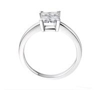 Wycian Halo Wedding Band Diamond Wedding Ring Band 18K White Gold Silver with 0.4CT Diamond Size J 1/2 Solid Not Plated Popular for Aunt Engagement Jewelry