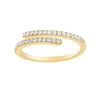 Wycian Jewel Ring Engagement Ring White Gold 14K Au585 Size P 1/2 White Round 5mm Moissanite Stackable for Mother Classic