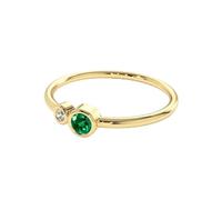 Wycian Ladies Ring Platinum Ring Band 14K Au585 Size S 1/2 White Round 2mm Moissanite Stackable for Mother Upgrade 3.0