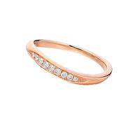 Wycian Marriage Rings Diamond Wedding Band Rings for Women 18K Rose Gold with 0.07CT Diamond Size M 1/2 Solid Not Plated Upgrade 3.0 for Ladies Thanksgiving