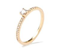 Wycian Marriage Rings White Gold Ring Guard 9K Au375 Size R 1/2 Round Moissanite Stackable for Mother Modern