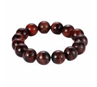 Wycian Mens Jewelry Bracelet, Tiger Eyes Bracelet Beads Red Brown Tiger Eye 14mm Nature Stones for Anniversary