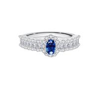 Wycian Moissanite Engagement Rings Engagement Ring White Gold 9K Au375 Size K 1/2 White Round 7X7mm Moissanite Stackable for Lesbian Modern