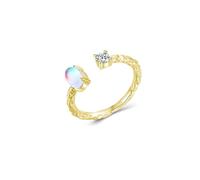 Wycian Pre Engagement Ring 14K White Gold Ring Band for Women Au585 Size I 1/2 White Marquise 5X10mm Moissanite Stackable for Lesbian Elegant