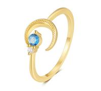 Wycian Promise Ring Green Cute Gold Rings 9K Au375 Size N 1/2 Rectangle Lab Created Emerald Stackable for Sister Premium
