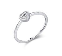 Wycian Promise Ring Green Ring 14K Gold Au585 Size M 1/2 Pear Lab Created Emerald Stackable for Mother Classic