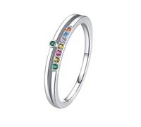Wycian Promise Ring Real Leaves Rings for Women 14K Yellow Gold Au585 Size Q 1/2 White Marquise Moissanite Stackable for Aunt Classic