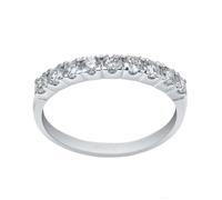 Wycian Promise Ring to Self Platinum 950 Ring Silver with 0.36CT Diamond Size R 1/2 Solid Not Plated Fashion for Wife Engagement Jewelry