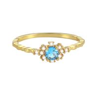 Wycian Promise Rings Lesbian Stackable Ring Gold 14K Au585 Size S 1/2 White Square Moissanite Stackable for Sister Popular