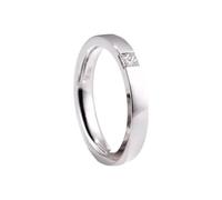 Wycian Promise Rings That Don'T Turn Your Finger Green Diamond Ring All Around Band 18K White Gold Silver with 0.1CT Diamond Size K 1/2 Solid Not Plated Upgrade 3.0 for Aunt New Year