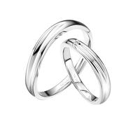 Wycian Stackable Ring Men 14K White Gold Filled Ring Silver Polish Size Y 1/2 Solid Not Plated Fashion for Ladies Mothers Day Jewelry