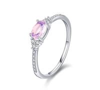 Wycian Stacking Rings for Women White Gold Ring 9K Au375 Size J 1/2 Stackable for Mother Classic