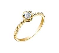 Wycian The Wedding Ring Wedding Band 14K 14K Yellow Gold with 0.1CT Diamond Size T 1/2 Solid Not Plated Upgrade 3.0 for Sister Mothers Day Jewelry