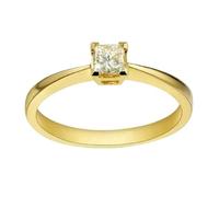 Wycian Wedding Band Rings for Women Diamond Promise Rings for Women 18K Yellow Gold Princess Cut Diamond 0.25CT Size R 1/2 Solid Not Plated Upgrade 3.0 for Sister Engagement