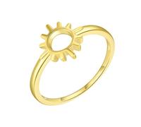 Wycian Womens Silver Wedding Bands, Sun Beautiful Promise Rings for Her Size J 1/2