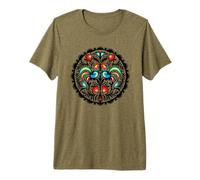 WYCINANKA LOWICZ Poland Wielkanoc Folk Flowers Polish Easter Premium T-Shirt