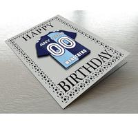 WYCOMBE WANDERERS FOOTBALL BIRTHDAY CARD - PERSONALISED FOOTBALL SHIRT FRIDGE MAGNET - THE BEST A FAN CAN GET!