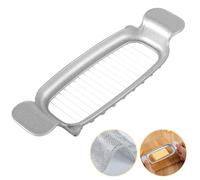 WYCWYQDR Butter & Cheese Slicer，Stainless Steel Multipurpose Cheese Slicer，Ergonomic Handle for Cutting Cheese Cubes, Butter Knives Cut Evenly in 1/4-Inch Increments.
