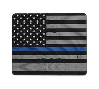 WYCZHY American Thin Blue Line Flag Printing Large Gaming Mouse Pad, Computer Keyboard Mouse Mat Desk Pad For Gaming Rooms, Home Offices