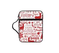 WYCZHY Animal Wilderness Bear Deer Waterproof Bible Carrying Case with Smooth Zippers Large Capacity Storage Bag for Bible Study Supplies