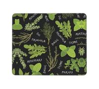 WYCZHY Basil Thyme Dill & Rosemary Printing Large Gaming Mouse Pad, Computer Keyboard Mouse Mat Desk Pad For Gaming Rooms, Home Offices