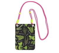 WYCZHY Basil Thyme Dill & Rosemary Printing Travel Cell Phone Pouch Crossbody Bag With Shoulder Strap For Phone,Walking Passport,Wallet
