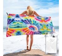 WYCZHY Beautiful World Rainbow Tribe Print Beach Towel Soft Quick Dry For Spa Pool Gym Vacation Travelers Women Men Adults Sauna Gift