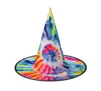 WYCZHY Beautiful World Rainbow Tribe Printing 13 Inches Tall Foldable Halloween Hat, Oxford Cloth Halloween Cap For Carnivals