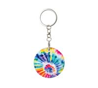 WYCZHY Beautiful World Rainbow Tribe Printing Key Holder For Compact Key Organizer For Key Chain, Key Ring For Car Fobs Key Chains