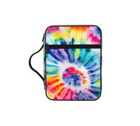 WYCZHY Beautiful World Rainbow Tribe Waterproof Bible Carrying Case with Smooth Zippers Large Capacity Storage Bag for Bible Study Supplies