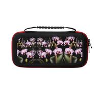 WYCZHY Bell Orchid Pattern Switch Case,Switch Carrying Case for Switch and Switch OLED ,for Switch Console Pro Controller