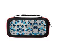 WYCZHY Blue Hexagons and Diamonds Switch Case,Switch Carrying Case for Switch and Switch OLED ,for Switch Console Pro Controller