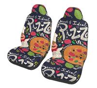 WYCZHY Chef Pizza Print Car Seat Covers,Universal Auto Seats Protector Fits For Car,Suv Sedan,Truck