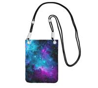 WYCZHY Cool Star River Printing Travel Cell Phone Pouch Crossbody Bag With Shoulder Strap For Phone,Walking Passport,Wallet