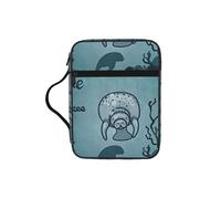 WYCZHY Crazy Save Manatee Waterproof Bible Carrying Case with Smooth Zippers Large Capacity Storage Bag for Bible Study Supplies