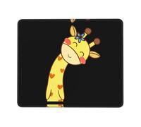 WYCZHY Cute Bow Giraffe Printing Large Gaming Mouse Pad, Computer Keyboard Mouse Mat Desk Pad For Gaming Rooms, Home Offices