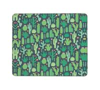 WYCZHY Cute Cactus Seamless Illustration Printing Large Gaming Mouse Pad, Computer Keyboard Mouse Mat Desk Pad For Gaming Rooms, Home Offices