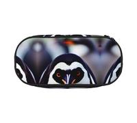 WYCZHY Cute Penguin Head High Capacity Pencil Case,Pencil Bag Pouch Box Organizer Pen Case, Aesthetic Supply for Adults