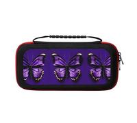 WYCZHY Cute Purple Butterfly Switch Case,Switch Carrying Case for Switch and Switch OLED ,for Switch Console Pro Controller