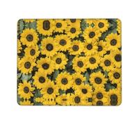 WYCZHY Cute Sunflower Printing Large Gaming Mouse Pad, Computer Keyboard Mouse Mat Desk Pad For Gaming Rooms, Home Offices