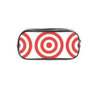 WYCZHY Design Target Printed Transparent Pencil Pouch, Heavy Duty PVC Zipper Bag, Sturdy Organizer for Markers