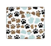 WYCZHY Dog Bones Paw Prints Enhanced Control Mouse Pad with Lock Stitch Edge Large Thick Non-Slip Desk Mat for Office Task