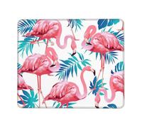 WYCZHY Flamingo Bird Green Plant Leaf Printing Large Gaming Mouse Pad, Computer Keyboard Mouse Mat Desk Pad For Gaming Rooms, Home Offices