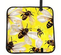 WYCZHY Flying Bees Daisy Honeys Printed Portable Seat Pad PE Foam Insulated, Foldable Cushion for Beach Hiking Airplane Travel