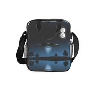WYCZHY Flying Saucer at Night Printed See Through Lunch Bag, Clear PVC Tote with Mesh Pockets and Adjustable Strap for Work