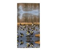 WYCZHY Flying Wild Ducks Printed Quick Dry Beach Towel For Camping Travel Vacation