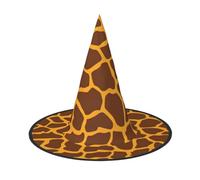 WYCZHY Giraffe Print Printing 13 Inches Tall Foldable Halloween Hat, Oxford Cloth Halloween Cap For Carnivals