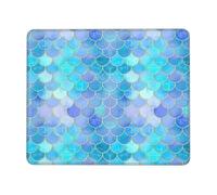 WYCZHY Gold Mermaid Scale Printing Large Gaming Mouse Pad, Computer Keyboard Mouse Mat Desk Pad For Gaming Rooms, Home Offices